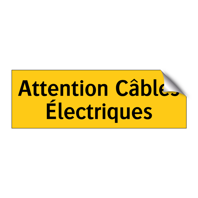Attention Câbles Électriques