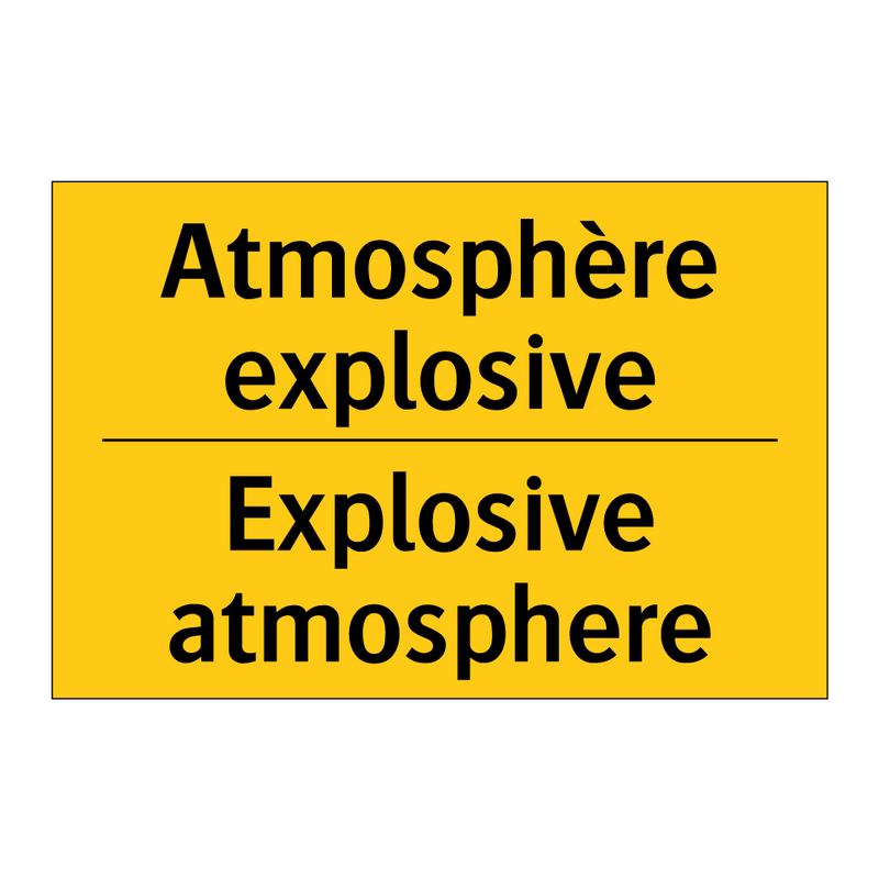 Atmosphère explosive - Explosive atmosphere
