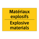 Matériaux explosifs - Explosive materials