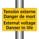 Tension externe Danger de mort - External voltage Danger to life /.../