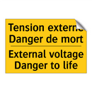 Tension externe Danger de mort - External voltage Danger to life /.../
