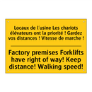 Locaux de l'usine Les chariots  /.../ - Factory premises Forklifts have  /.../
