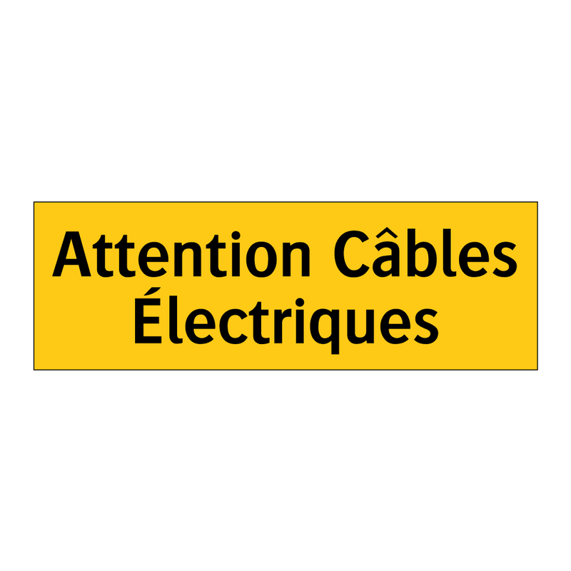 Attention Câbles Électriques