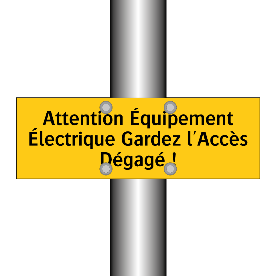 Attention Équipement Électrique Gardez l'Accès Dégagé !