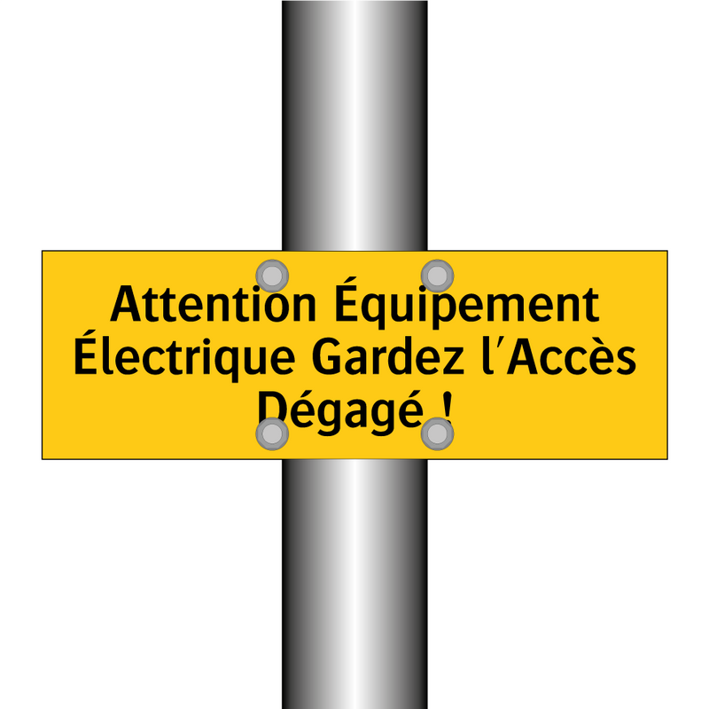 Attention Équipement Électrique Gardez l'Accès Dégagé !