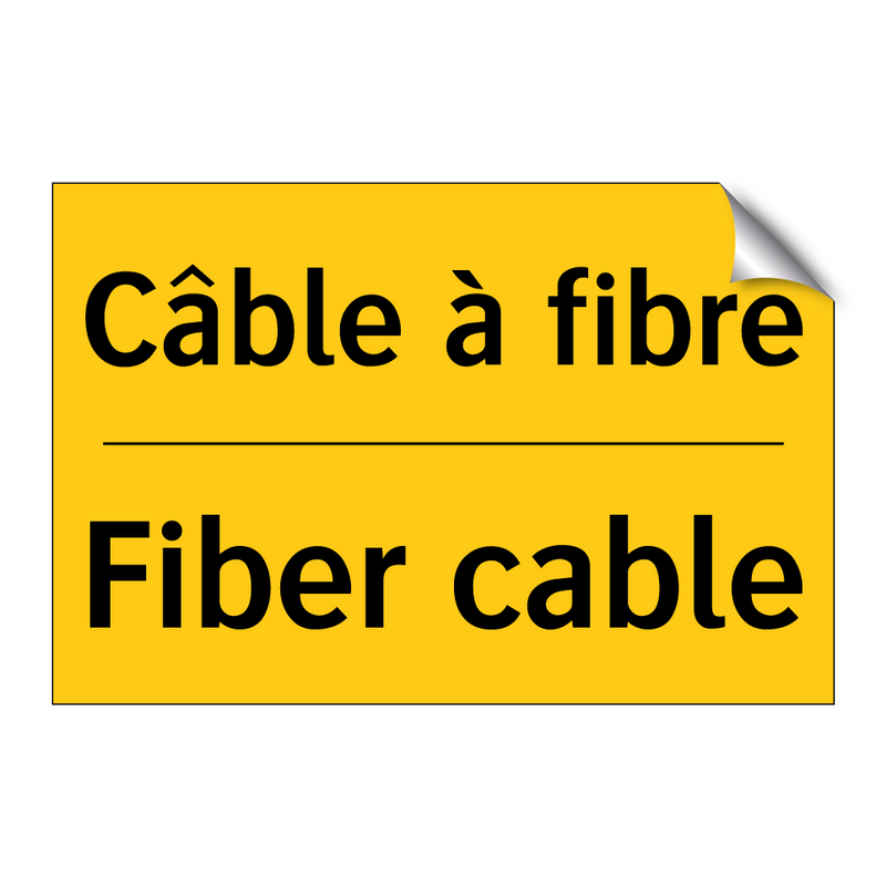 Câble à fibre - Fiber cable