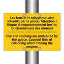 Les feux et le tabagisme sont  /.../ - Fire and smoking are prohibited  /.../