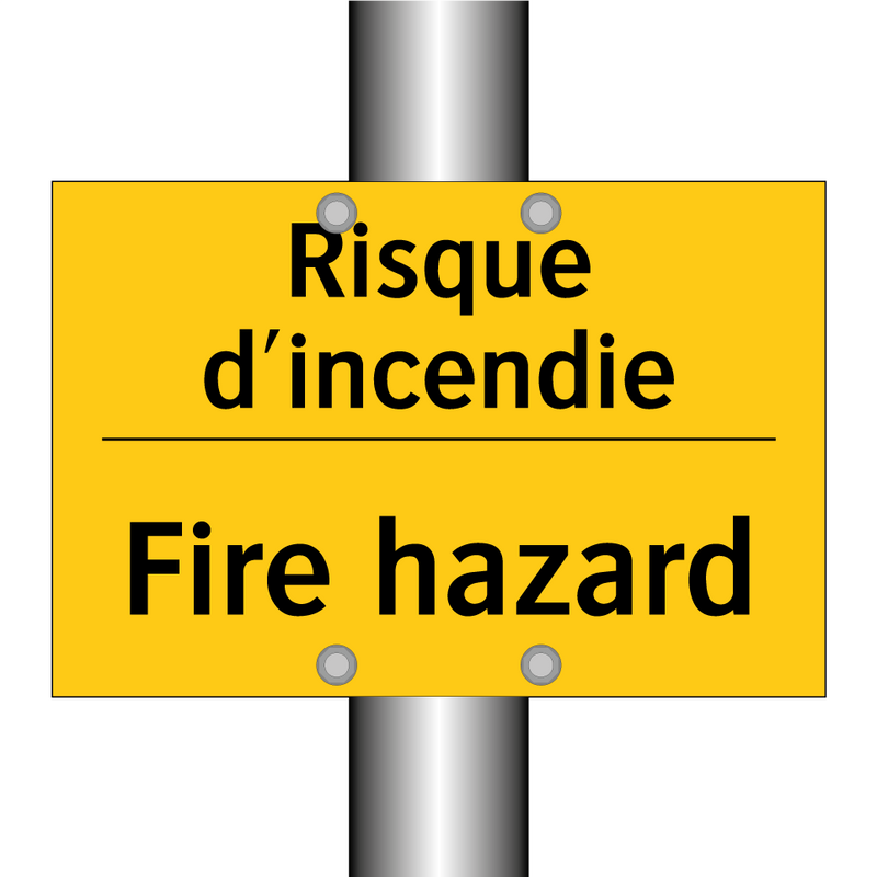 Risque d'incendie - Fire hazard