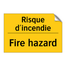 Risque d'incendie - Fire hazard