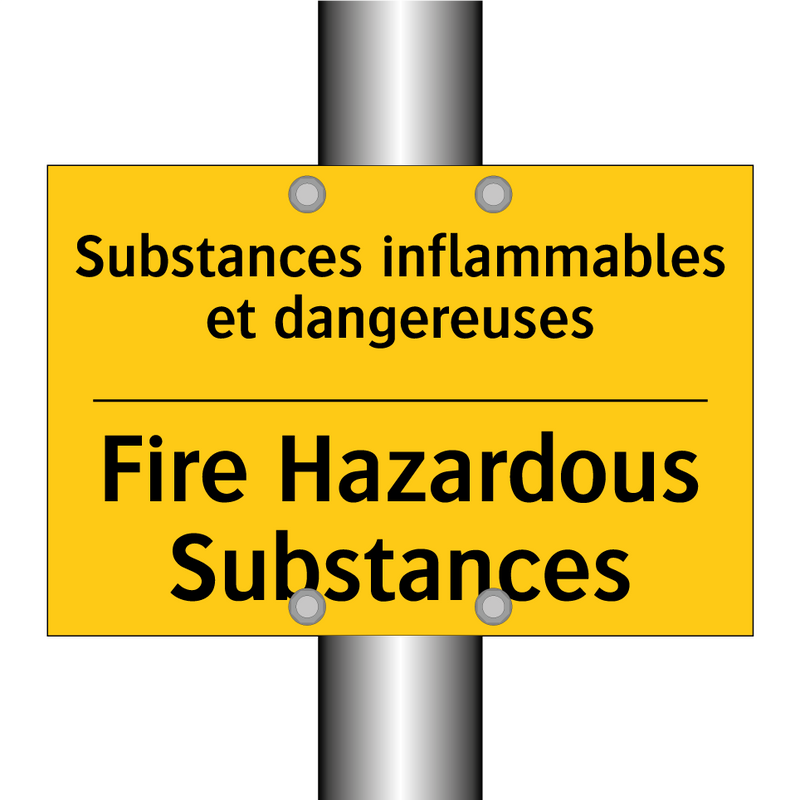 Substances inflammables et dangereuses /.../ - Fire Hazardous Substances