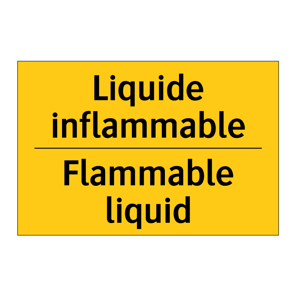 Liquide inflammable - Flammable liquid