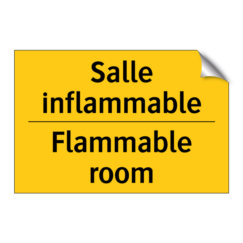 Salle inflammable - Flammable room