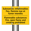 Substances inflammables Feu, flamme  /.../ - Flammable substances Fire, open  /.../
