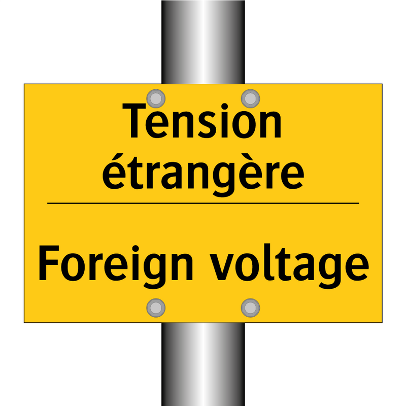 Tension étrangère - Foreign voltage