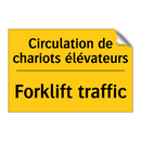 Circulation de chariots élévateurs /.../ - Forklift traffic