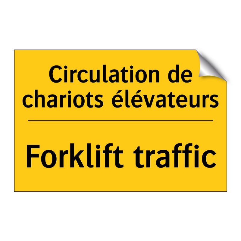 Circulation de chariots élévateurs /.../ - Forklift traffic