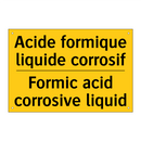 Acide formique liquide corrosif /.../ - Formic acid corrosive liquid
