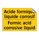 Acide formique liquide corrosif /.../ - Formic acid corrosive liquid