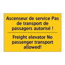 Ascenseur de service Pas de transport  /.../ - Freight elevator No passenger  /.../