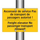 Ascenseur de service Pas de transport  /.../ - Freight elevator No passenger  /.../