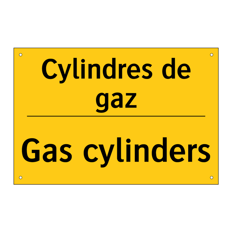 Cylindres de gaz - Gas cylinders