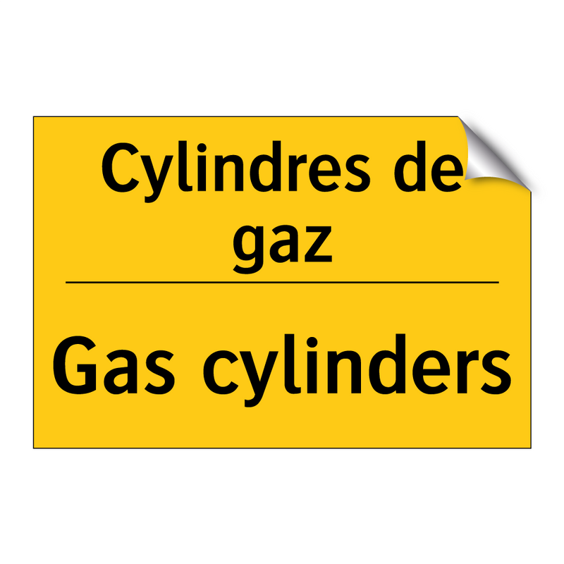 Cylindres de gaz - Gas cylinders