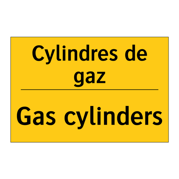 Cylindres de gaz - Gas cylinders