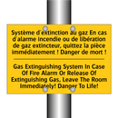 Système d'extinction au gaz En  /.../ - Gas Extinguishing System In Case  /.../