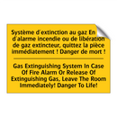 Système d'extinction au gaz En  /.../ - Gas Extinguishing System In Case  /.../