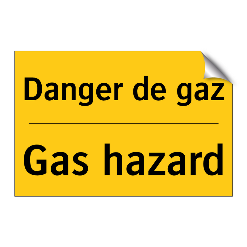 Danger de gaz - Gas hazard