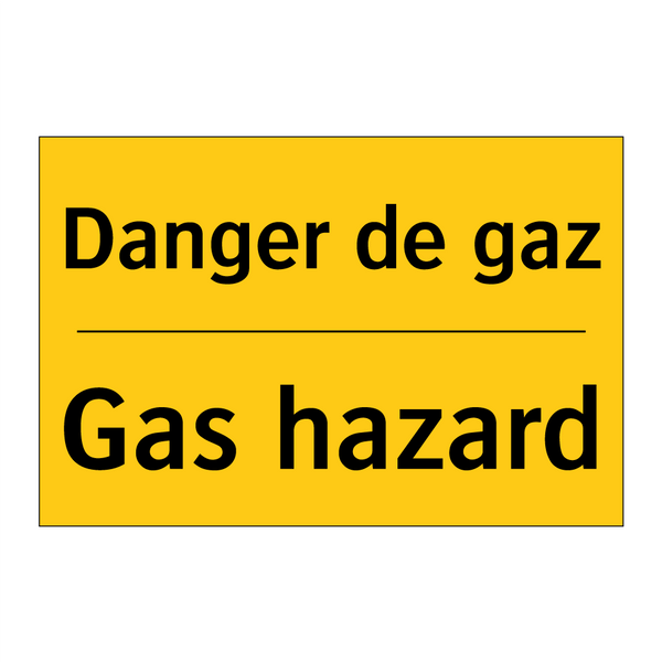 Danger de gaz - Gas hazard