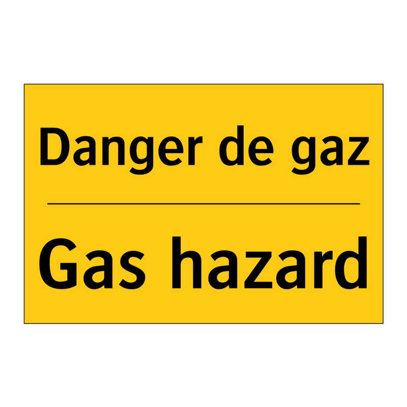 Danger de gaz - Gas hazard