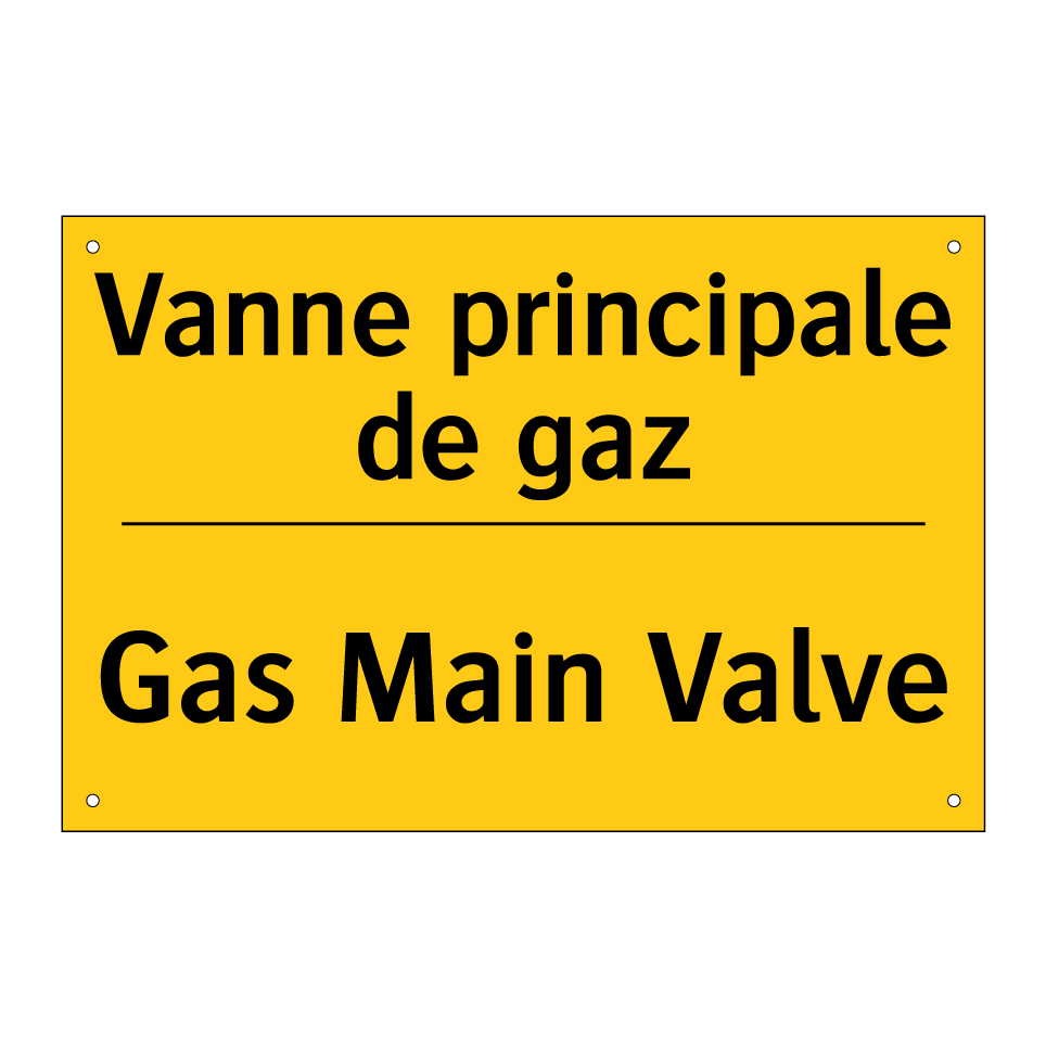 Vanne principale de gaz - Gas Main Valve
