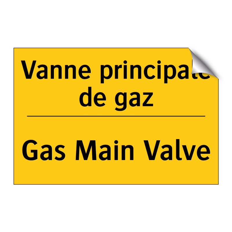Vanne principale de gaz - Gas Main Valve