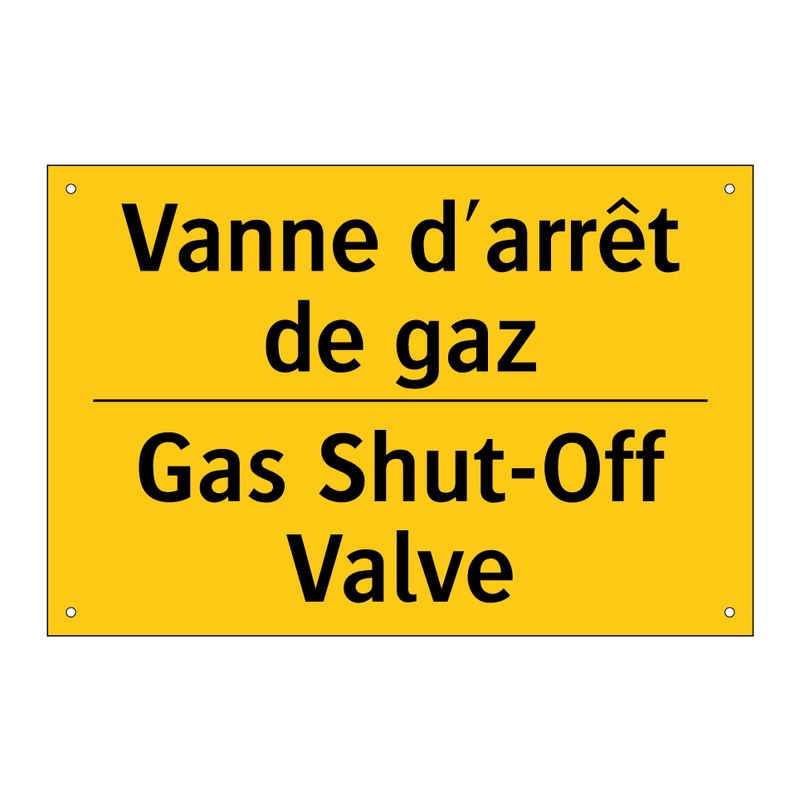 Vanne d'arrêt de gaz - Gas Shut-Off Valve
