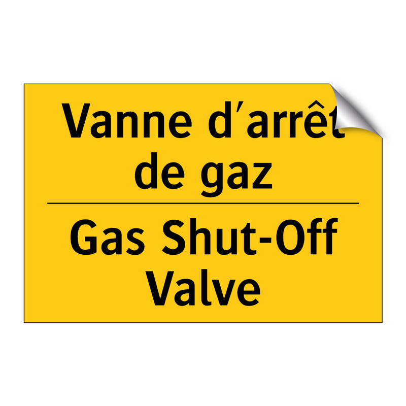 Vanne d'arrêt de gaz - Gas Shut-Off Valve
