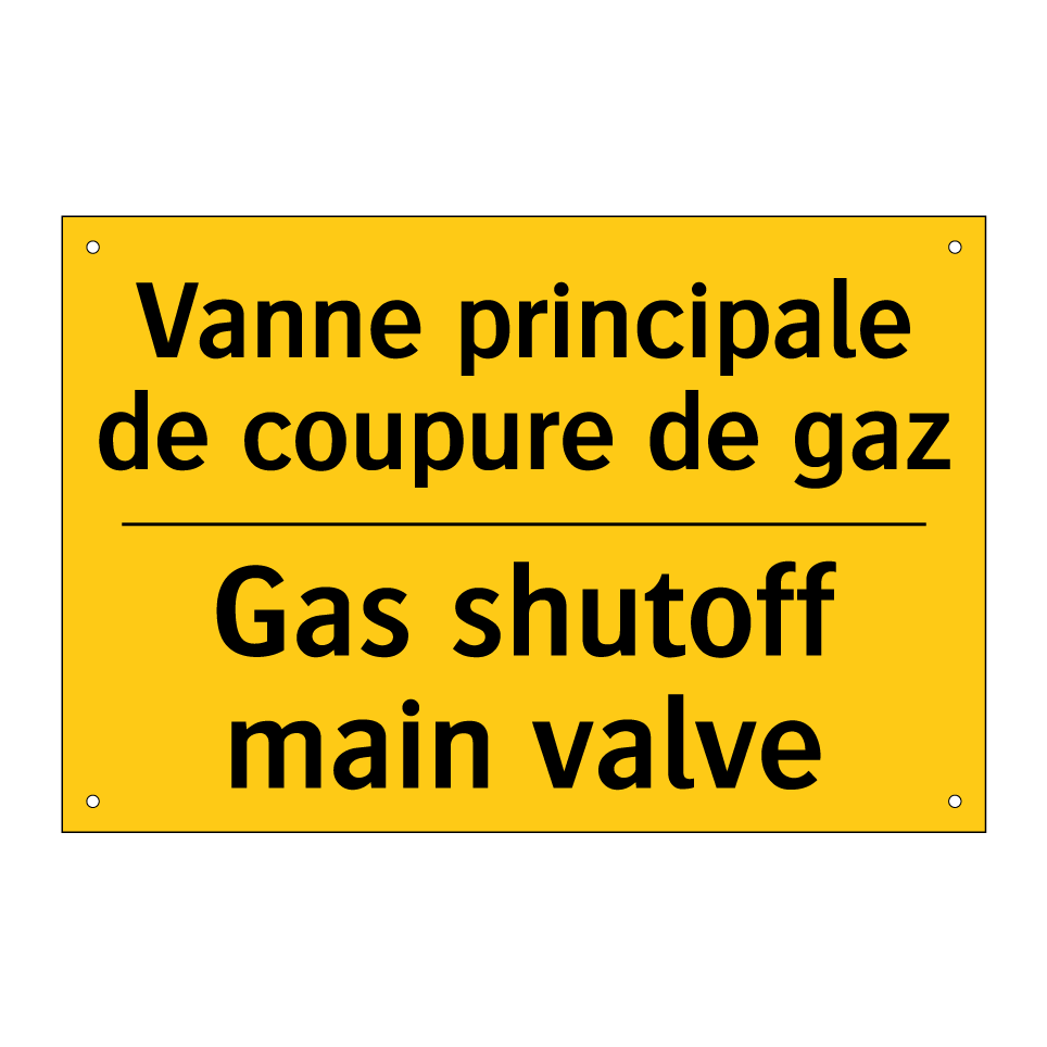 Vanne principale de coupure de  /.../ - Gas shutoff main valve