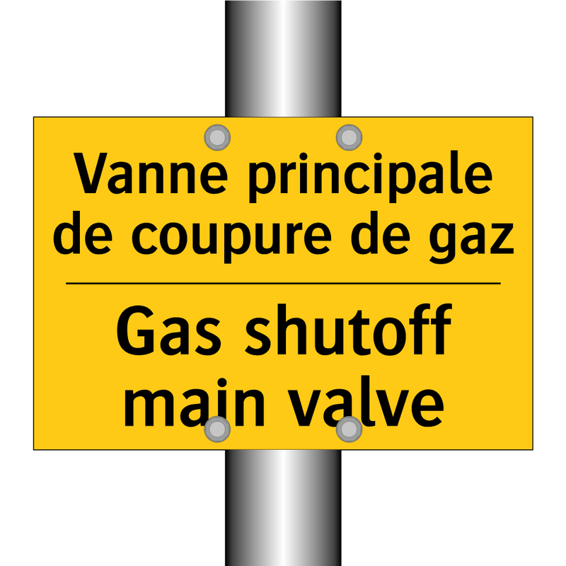 Vanne principale de coupure de  /.../ - Gas shutoff main valve