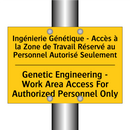 Ingénierie Génétique - Accès à  /.../ - Genetic Engineering - Work Area  /.../