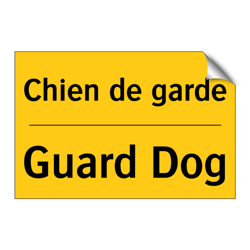 Chien de garde - Guard Dog