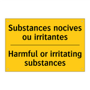 Substances nocives ou irritantes /.../ - Harmful or irritating substances /.../
