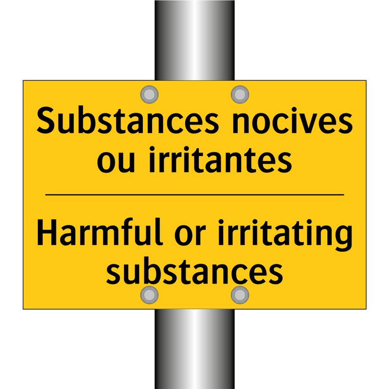 Substances nocives ou irritantes /.../ - Harmful or irritating substances /.../