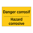 Danger corrosif - Hazard corrosive