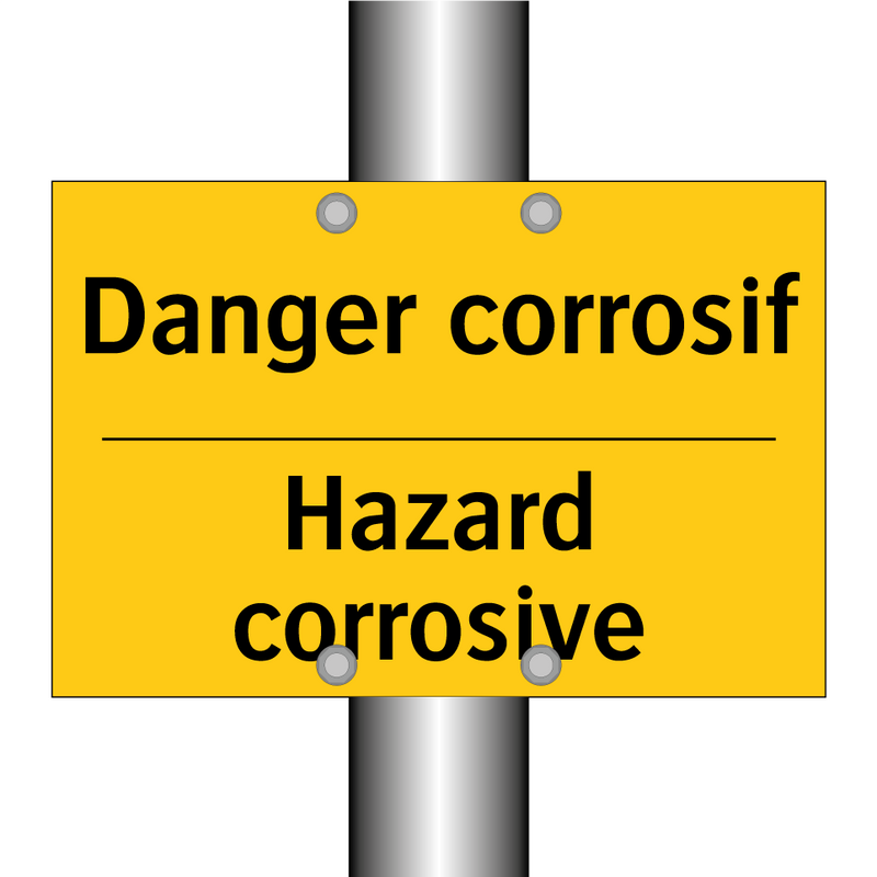 Danger corrosif - Hazard corrosive