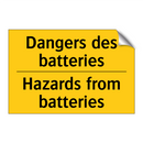 Dangers des batteries - Hazards from batteries