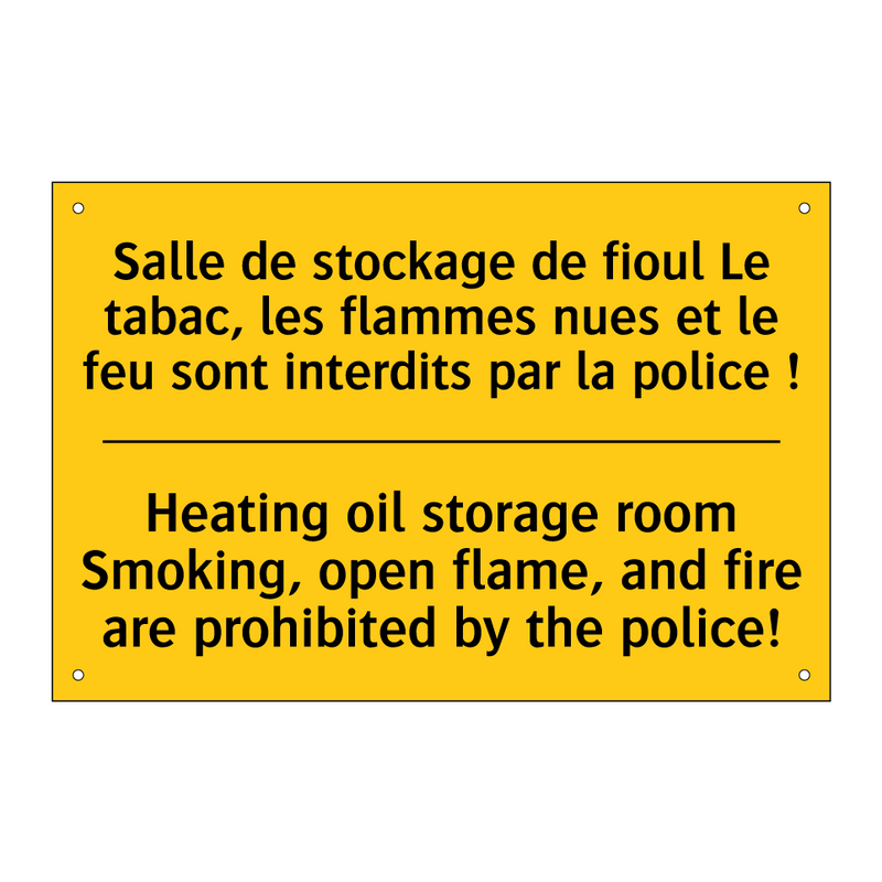 Salle de stockage de fioul Le  /.../ - Heating oil storage room Smoking,  /.../
