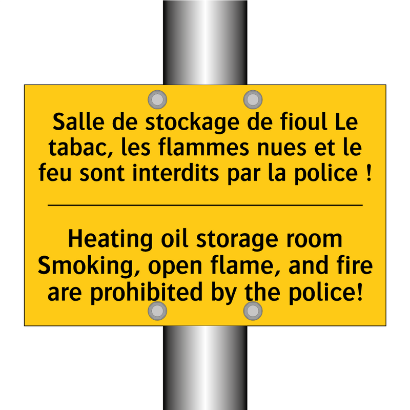 Salle de stockage de fioul Le  /.../ - Heating oil storage room Smoking,  /.../