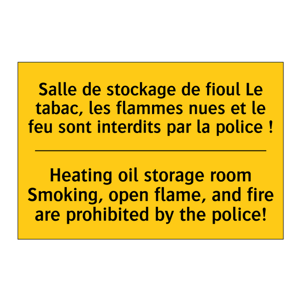 Salle de stockage de fioul Le  /.../ - Heating oil storage room Smoking,  /.../