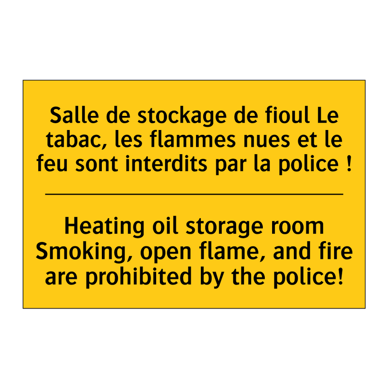 Salle de stockage de fioul Le  /.../ - Heating oil storage room Smoking,  /.../