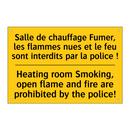 Salle de chauffage Fumer, les  /.../ - Heating room Smoking, open flame  /.../